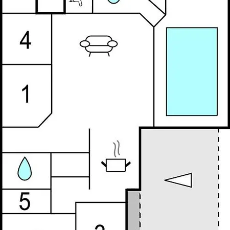 Дом отдыха Gorgeous Home In Blavand With Sauna Блаванн